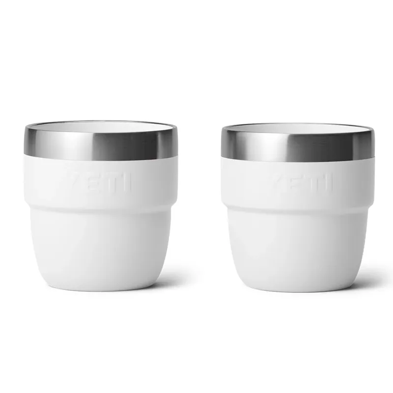 Yeti Rambler 4oz Stackable Espresso Cups in White-1